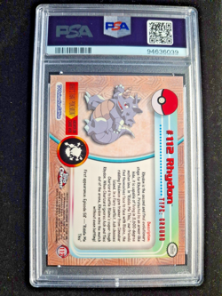 Rhydon - Topps Chrome - PSA 10 - 2000 Pokemon #112 - Image 2