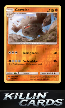 Reverse Holofoil Graveler 88/214 Pokemon Uncommon SM - Unbroken Bonds Card NM - Image 1