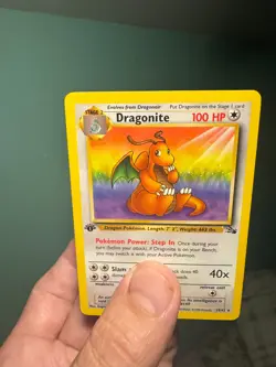 Pokemon Dragonite 1st Edition Fossil Non Holo - Image 5