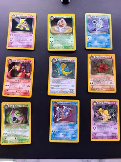 Pokemon Team Rocket Complete Set 83/82 Unlimited WOTC NM - Top loaded binder - Image 1
