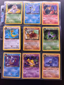 Pokemon Team Rocket Complete Set 83/82 Unlimited WOTC NM - Top loaded binder - Image 5