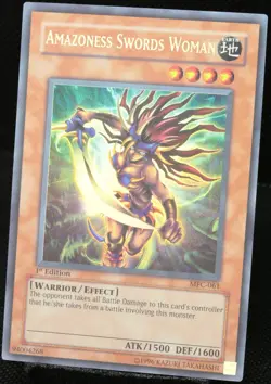Yu-Gi-Oh! Amazoness Swords Woman MFC-061 1.Edition 1st Ultra Rare [NEAR MINT] NM - Image 3