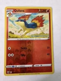 Pokemon - Quilava - Uncommon - Reverse Holo - 024/189 - NM - Image 1