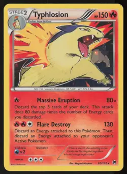 Typhlosion 20/162 Holo Rare BREAKthrough Pokemon Holo Lightly Played - Image 1