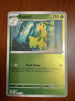 Bayleef 009/132 Mega Evolution Reverse Holo Pokemon TCG Card - Image 1