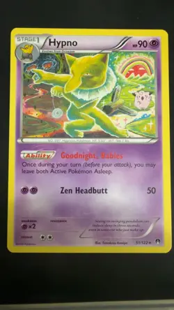 Hypno 51/122 Rare BREAKpoint Pokemon Near Mint - Image 1