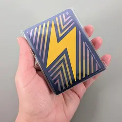 Pokemon TCG Deck Sleeves 65ct - Stellar Crown – Lightning Bolt | Holographic - Image 2