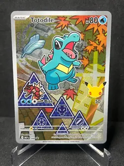 Totodile 048 Promo Mega Evolution Promo Pokemon Holo Near Mint - Image 1
