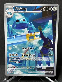 Metang 094/086 Holo Illustration Rare Chaos Rising Pokemon Holo Near Mint - Image 1