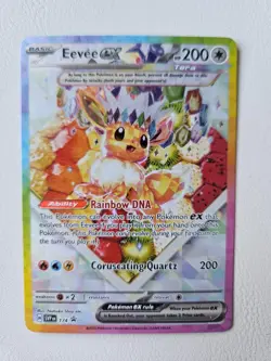 Pokemon TCG Eevee ex SVP 174 Black Star Promo Prismatic Evolutions LP - Image 1
