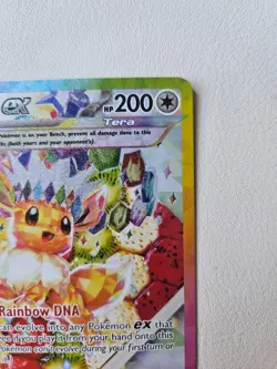 Pokemon TCG Eevee ex SVP 174 Black Star Promo Prismatic Evolutions LP - Image 3