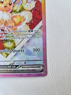 Pokemon TCG Eevee ex SVP 174 Black Star Promo Prismatic Evolutions LP - Image 5