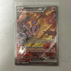 Pokemon Team Rocket's Moltres ex - Destined Rivals Stamped Promo 229/182 - Image 1