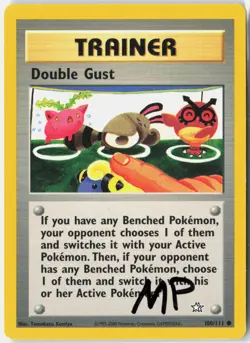 Double Gust 100/111 Common Neo Genesis Pokemon Unlimited Moderately Played - Image 1