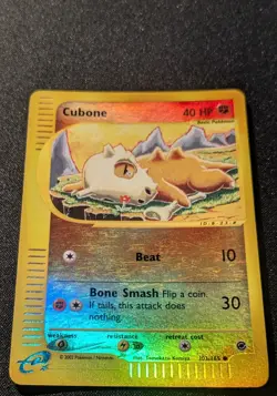 Pokemon EXPEDITION - #103/165 Cubone - Reverse Holo - ENG - Lightly Played - Image 4