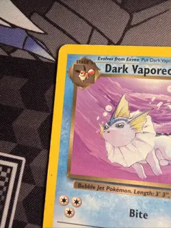 Pokemon TCG Dark Vaporeon 45/82 Unlimited uncommon Wizards Of The Coast - Image 2