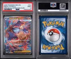 Pokemon PSA 9 Mega Latias Ex 181/132 Special Illustration Rare Mega Evolution - Image 3