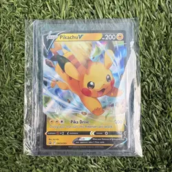 PIKACHU V 2023 POKEMON SWORD & SHIELD BLACK STAR PROMO HOLO #SWSH285 Q1652 NM - Image 1