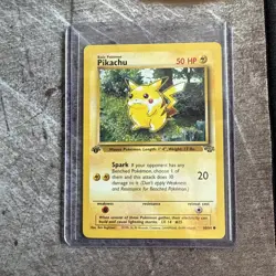 Pikachu 1st Edition - 60/64 - Pokemon Jungle Set Vintage 1999 WOTC LP - Image 1