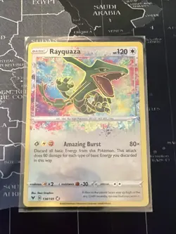 Pokemon Company Rayquaza 138/185 Vivid Voltage Amazing Rare Holo English 2020 - Image 1