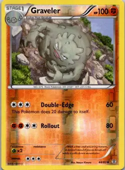 Graveler 44/83 Uncommon Generations Pokemon Reverse Holo Lightly Played - Image 1