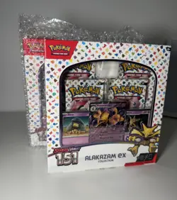 Pokemon TCG Scarlet & Violet 151 EX Alakazam Collection Box Sealed X2 - Image 1