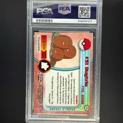 2000 Topps Chrome Pokemon Series 1 Sparkle Dugtrio #51 PSA 5 EX - Image 2