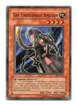 The Unfriendly Amazon - LON-031 - YuGiOh-LP - Image 1