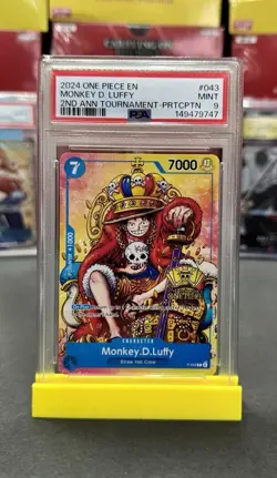 2024 One Piece En Monkey.D.Luffy (Convention Promo 2024) P-043 PSA 9 - Image 1