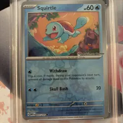 Squirtle Pokemon Center Exclusive Stamped Promo 007/165 - PSA 8 - 151 Pre Order - Image 5