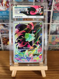 Pokemon Cards - Bulbasaur Mega Evolution Stamped Promo 133/132 - ACE 10 - Image 1
