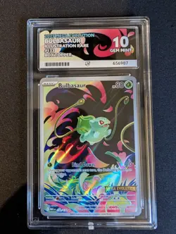 ACE 10 Bulbasaur Mega Evolution Stamped Promo Card 133/132 Box Topper - Pokemon - Image 1