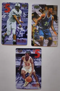 Lot of 3 1996 Classic Clear Assets $5 phone Cards Garnett Cut Above, Collins, + - Image 1