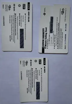 Lot of 3 1996 Classic Clear Assets $5 phone Cards Garnett Cut Above, Collins, + - Image 2