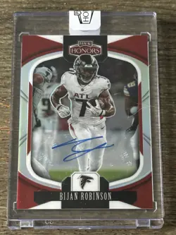 2025 NFL Panini Honors Bijan Robinson Auto /5 SSP Autograph ENCASED by Panini - Image 1