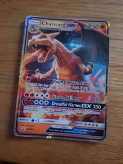 Pokemon Card Charizard GX SM195 Sun & Moon Promo half Art Holo Rare NM - Image 1