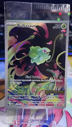Pokemon Card Bulbasaur 133/132 Mega Evolution Stamped Promo Sealed - Image 1