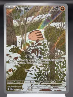 Swinub 165/159 - Illustration Rare - Journey Together Pokemon Card MINT - Image 1