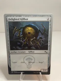 Delighted Killbot 145 Common Unstable Magic: The Gathering Lightly Played - Image 1