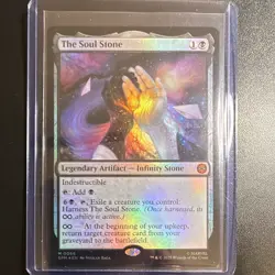 Wizards of the Coast The Soul Stone 0066 Mythic Black Foil Extended Art ENG - Image 1