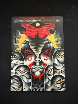 Altered Demonic Consultation deadratart MTG - Image 1