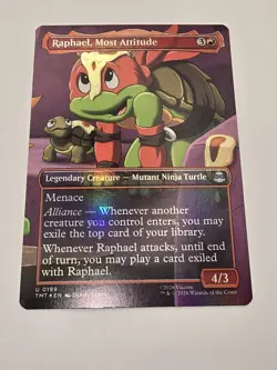 Raphael, Most Attitude (Borderless) Teenage Mutant Ninja Turtles Foil - Image 1