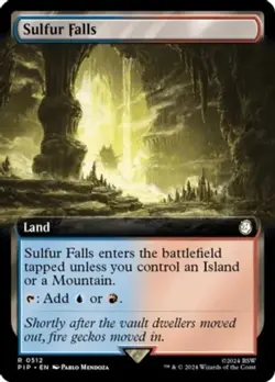 MTG Sulfur Falls - Extended Art, NM-Mint, English Universes Beyond: Fallout - Image 1