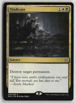 Vindicate Lightly Played 210 Eternal Masters MTG - Image 1