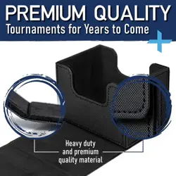 Protect Pokemon Cards - Premium 100 Card Deck Box + 250 Sleeves Bundle Black - Image 1
