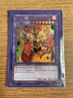 Yu-gi-oh Elemental HERO Nova Master BLLR-EN056 Ultra Rare 1st edition NM card - Image 5