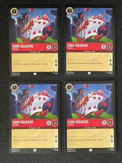 x4 Card Soldiers - Full Deck 122/204 Disney Lorcana Fabled UNCOMMON - Image 1