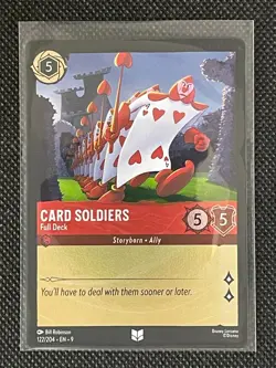 Card Soldiers - Full Deck 122/204 Disney Lorcana Fabled UNCOMMON FOIL - Image 1
