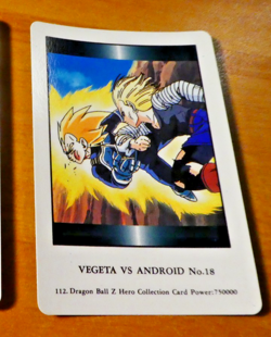 DRAGON BALL Z DBZ HERO COLLECTION PART 1 CARD REG CARTE 112 MADE IN JAPAN NM - Image 1