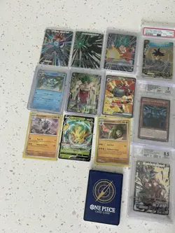 Huge Card Slab Lot (9) & Singles- Pokemon, Yugioh, & Dragon Ball - Image 2